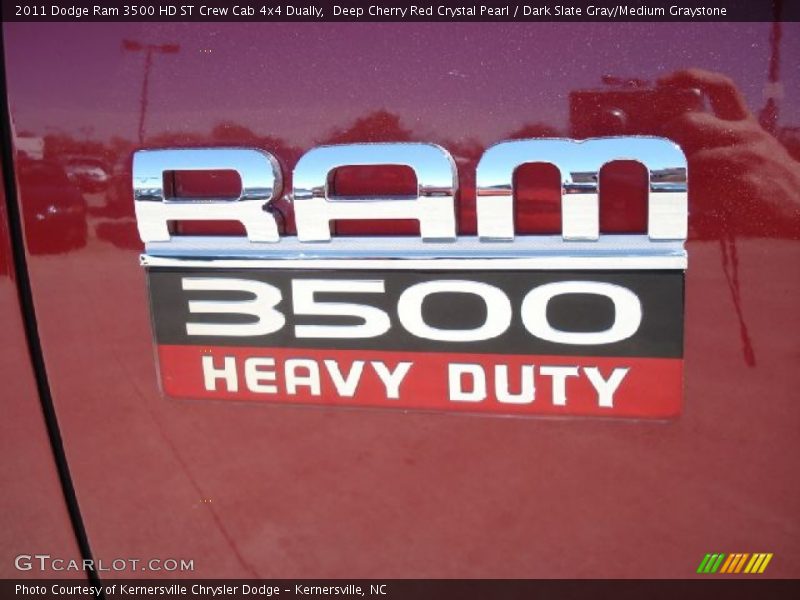 Deep Cherry Red Crystal Pearl / Dark Slate Gray/Medium Graystone 2011 Dodge Ram 3500 HD ST Crew Cab 4x4 Dually