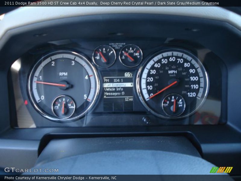 Deep Cherry Red Crystal Pearl / Dark Slate Gray/Medium Graystone 2011 Dodge Ram 3500 HD ST Crew Cab 4x4 Dually