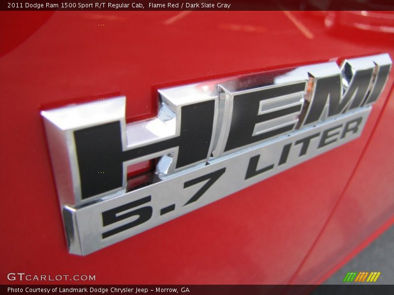 Flame Red / Dark Slate Gray 2011 Dodge Ram 1500 Sport R/T Regular Cab