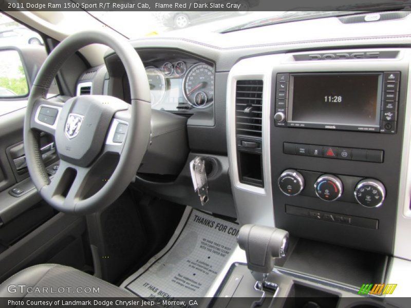 Flame Red / Dark Slate Gray 2011 Dodge Ram 1500 Sport R/T Regular Cab