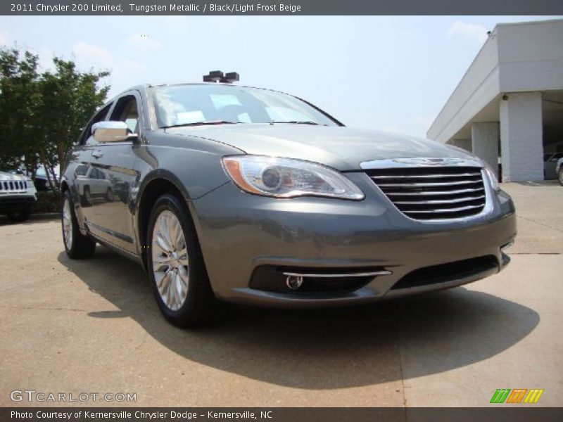 Tungsten Metallic / Black/Light Frost Beige 2011 Chrysler 200 Limited