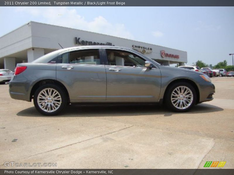 Tungsten Metallic / Black/Light Frost Beige 2011 Chrysler 200 Limited