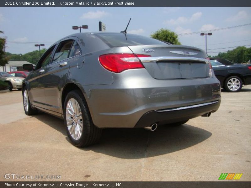 Tungsten Metallic / Black/Light Frost Beige 2011 Chrysler 200 Limited