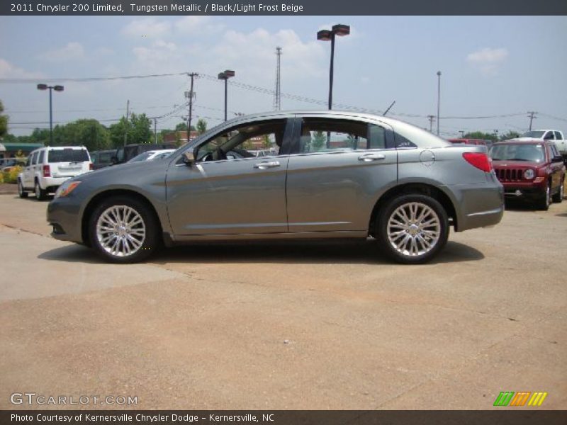 Tungsten Metallic / Black/Light Frost Beige 2011 Chrysler 200 Limited