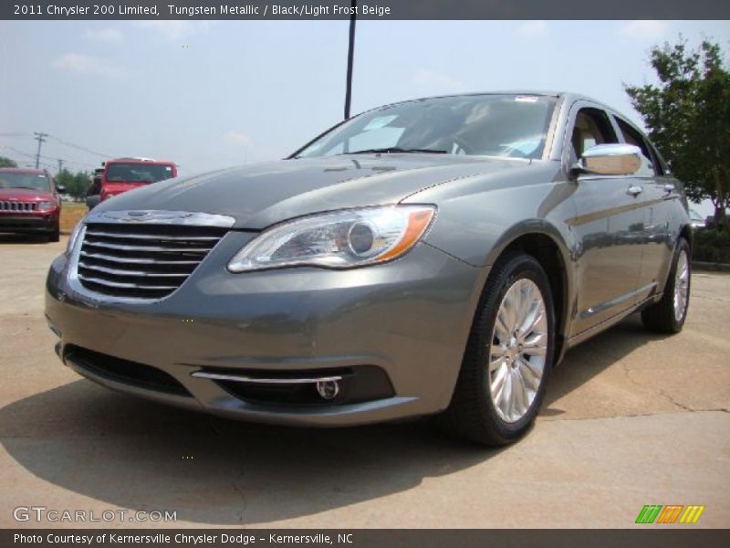 Tungsten Metallic / Black/Light Frost Beige 2011 Chrysler 200 Limited