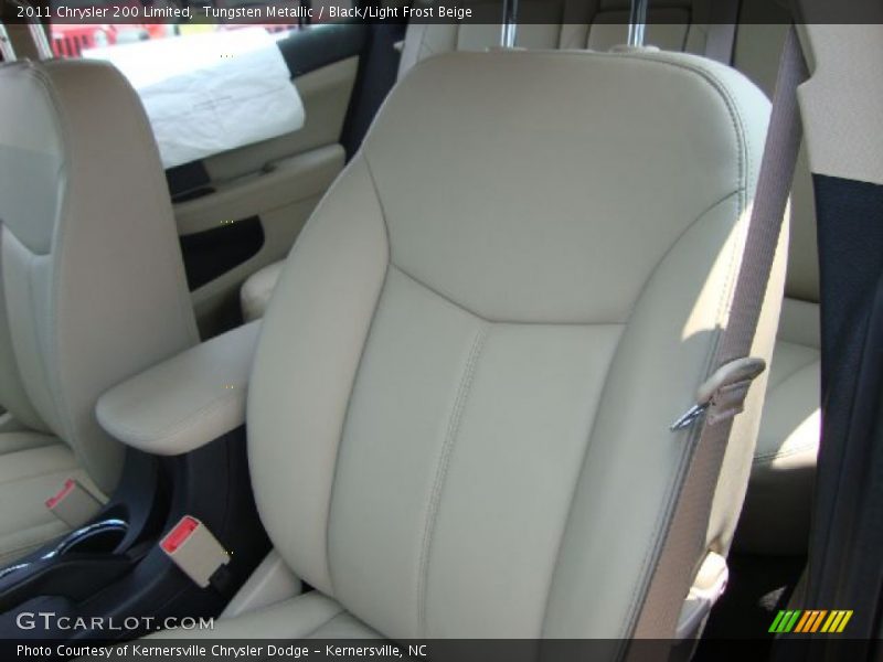 Tungsten Metallic / Black/Light Frost Beige 2011 Chrysler 200 Limited