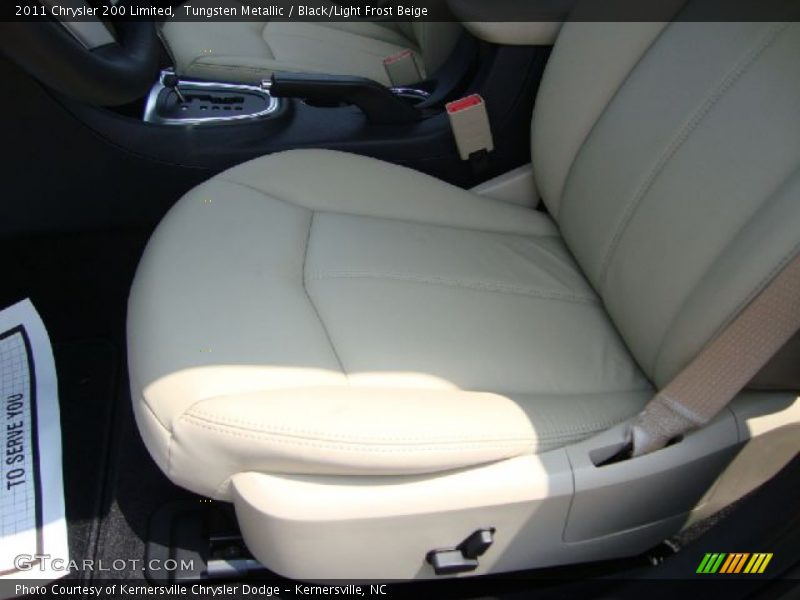 Tungsten Metallic / Black/Light Frost Beige 2011 Chrysler 200 Limited