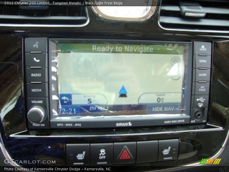 Tungsten Metallic / Black/Light Frost Beige 2011 Chrysler 200 Limited