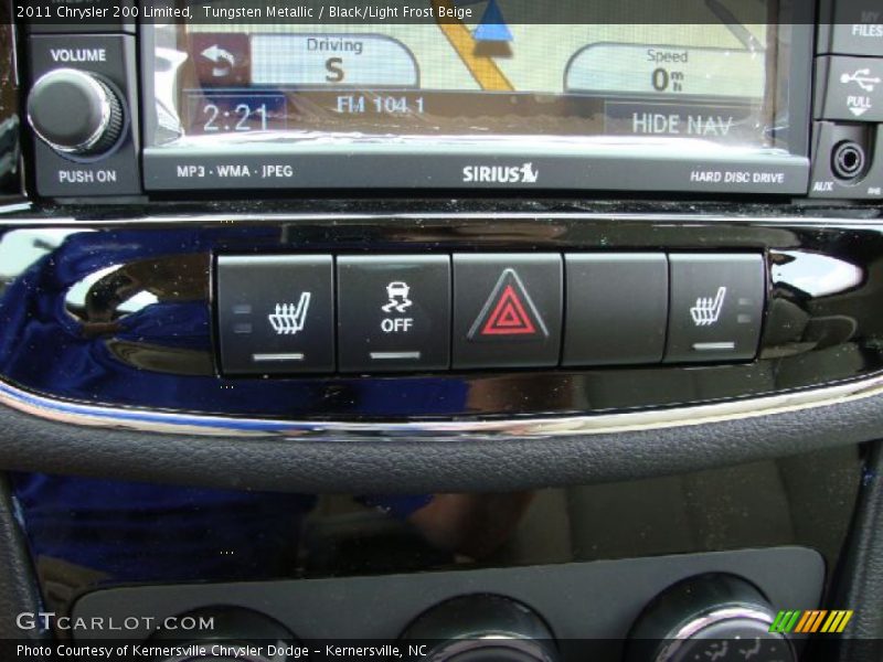 Tungsten Metallic / Black/Light Frost Beige 2011 Chrysler 200 Limited