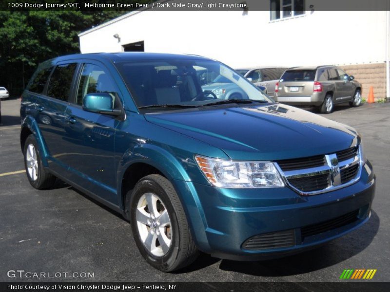 Melbourne Green Pearl / Dark Slate Gray/Light Graystone 2009 Dodge Journey SXT