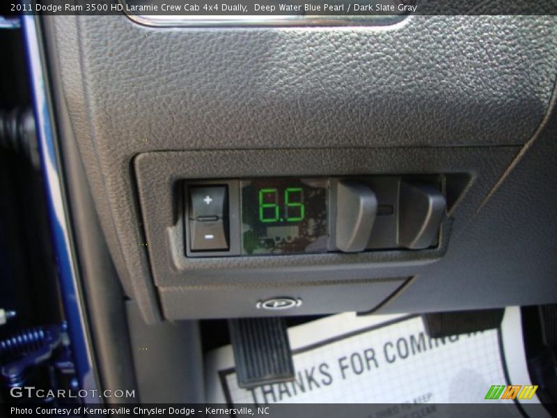 Deep Water Blue Pearl / Dark Slate Gray 2011 Dodge Ram 3500 HD Laramie Crew Cab 4x4 Dually