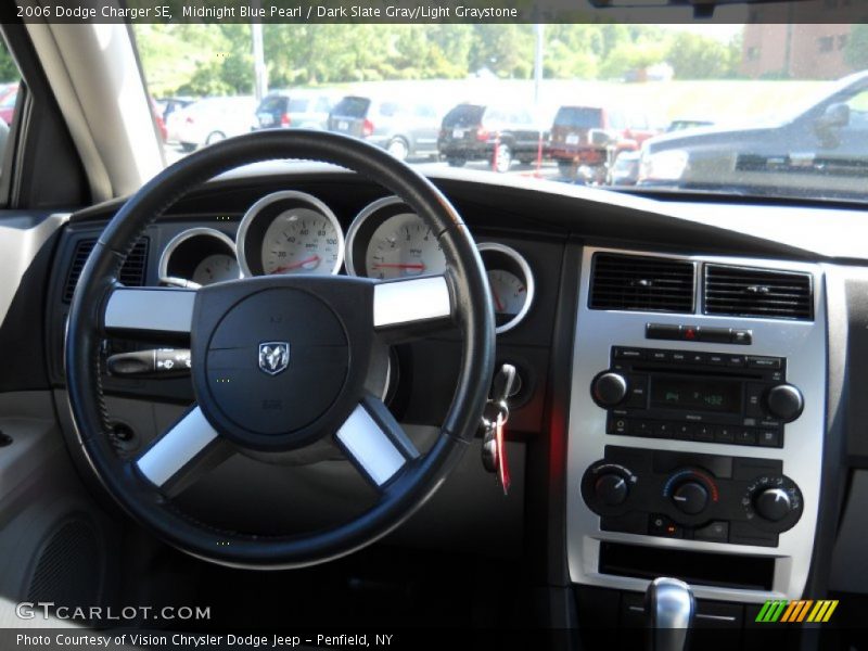 Midnight Blue Pearl / Dark Slate Gray/Light Graystone 2006 Dodge Charger SE