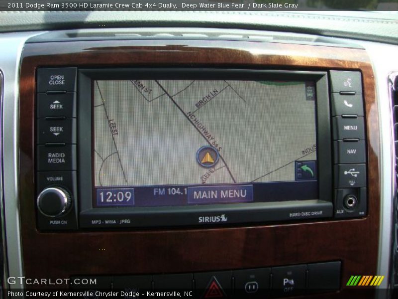 Deep Water Blue Pearl / Dark Slate Gray 2011 Dodge Ram 3500 HD Laramie Crew Cab 4x4 Dually