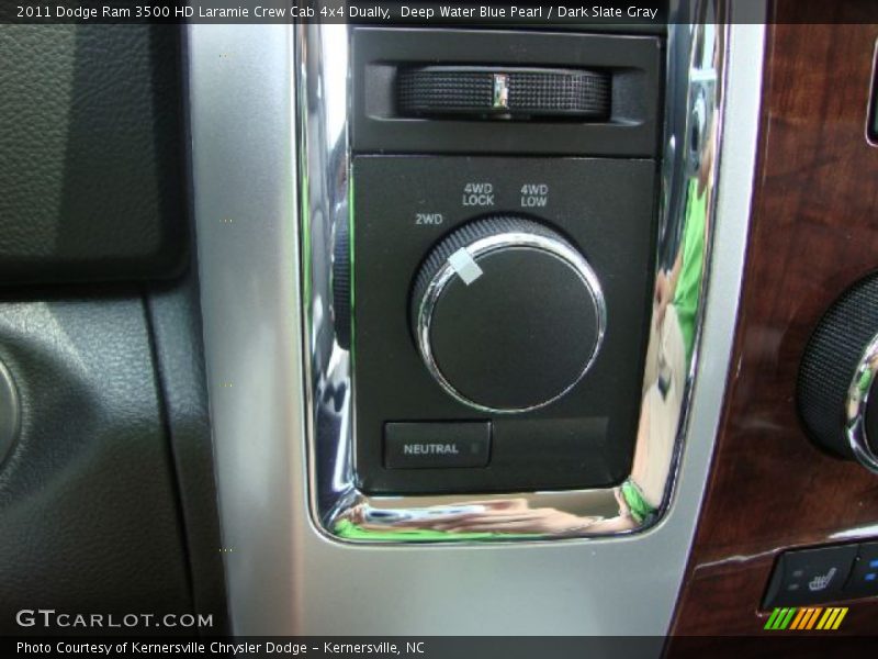 Deep Water Blue Pearl / Dark Slate Gray 2011 Dodge Ram 3500 HD Laramie Crew Cab 4x4 Dually