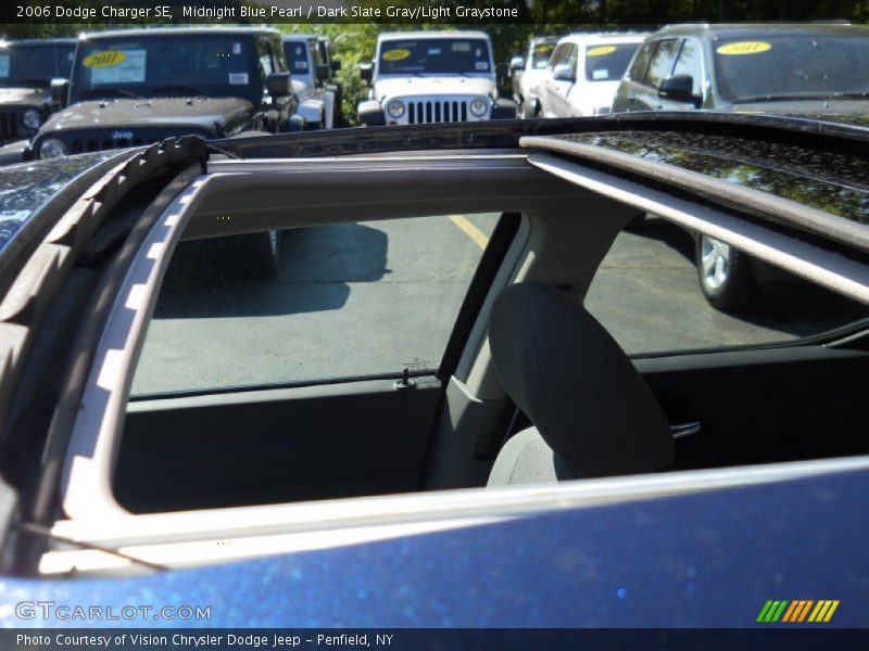 Midnight Blue Pearl / Dark Slate Gray/Light Graystone 2006 Dodge Charger SE