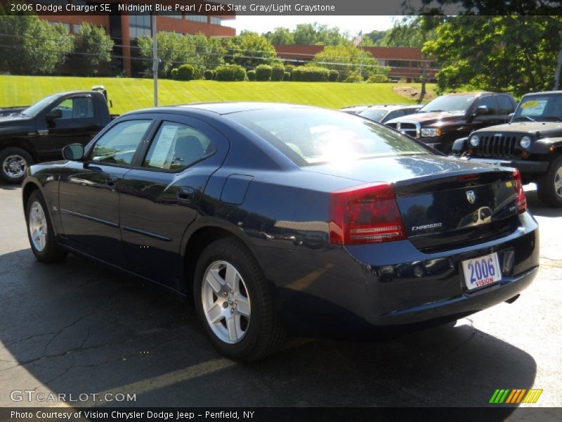 Midnight Blue Pearl / Dark Slate Gray/Light Graystone 2006 Dodge Charger SE