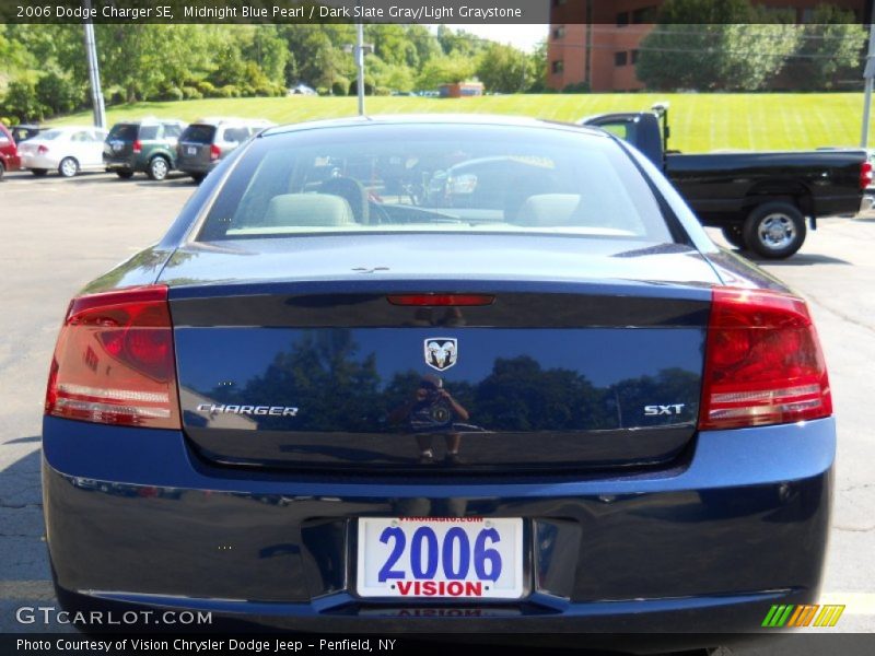 Midnight Blue Pearl / Dark Slate Gray/Light Graystone 2006 Dodge Charger SE