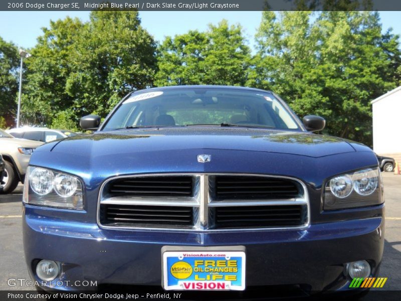 Midnight Blue Pearl / Dark Slate Gray/Light Graystone 2006 Dodge Charger SE