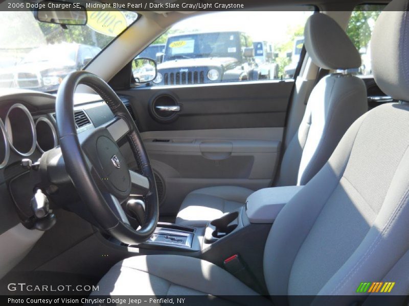 Midnight Blue Pearl / Dark Slate Gray/Light Graystone 2006 Dodge Charger SE
