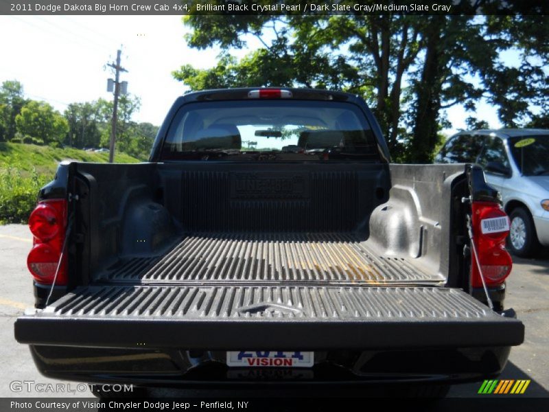 Brilliant Black Crystal Pearl / Dark Slate Gray/Medium Slate Gray 2011 Dodge Dakota Big Horn Crew Cab 4x4