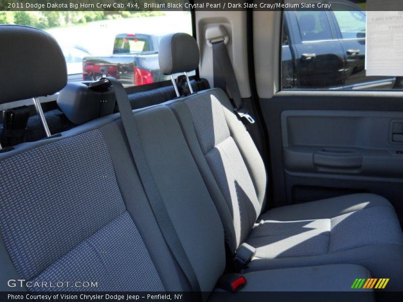 Brilliant Black Crystal Pearl / Dark Slate Gray/Medium Slate Gray 2011 Dodge Dakota Big Horn Crew Cab 4x4