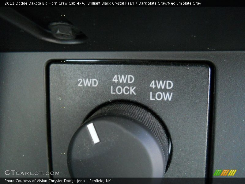 Controls of 2011 Dakota Big Horn Crew Cab 4x4