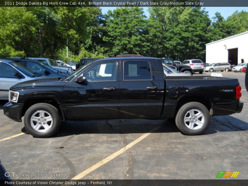  2011 Dakota Big Horn Crew Cab 4x4 Brilliant Black Crystal Pearl