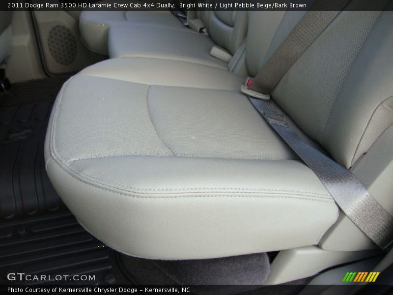 Bright White / Light Pebble Beige/Bark Brown 2011 Dodge Ram 3500 HD Laramie Crew Cab 4x4 Dually