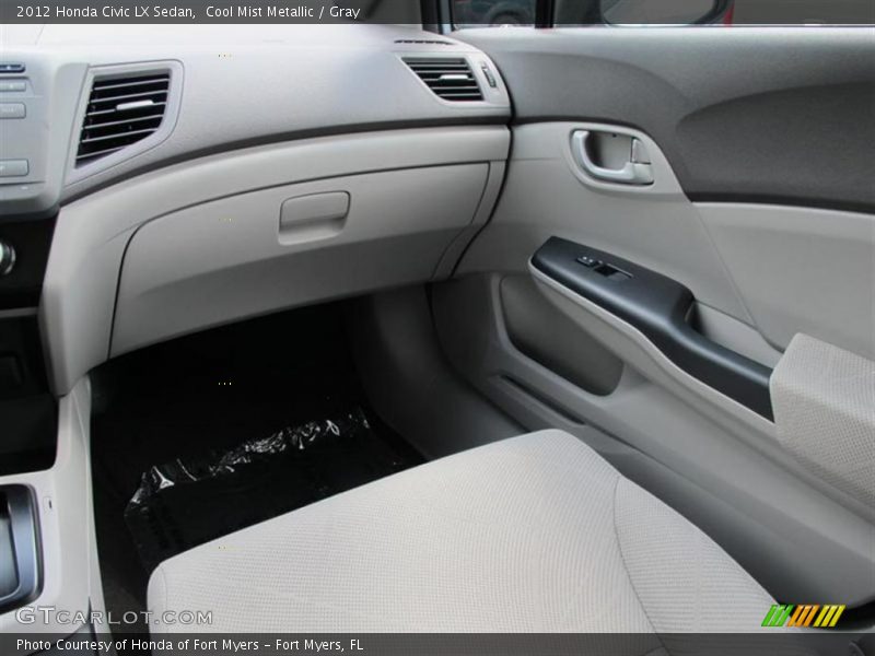 Cool Mist Metallic / Gray 2012 Honda Civic LX Sedan