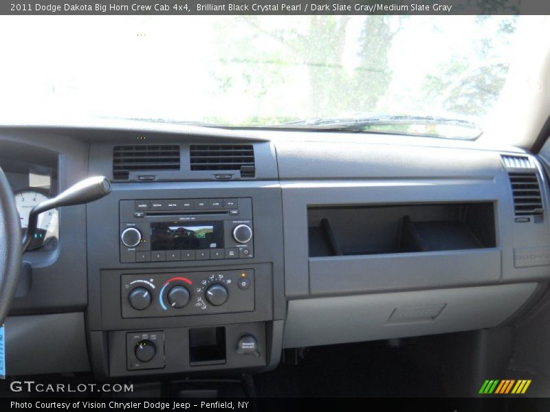 Brilliant Black Crystal Pearl / Dark Slate Gray/Medium Slate Gray 2011 Dodge Dakota Big Horn Crew Cab 4x4
