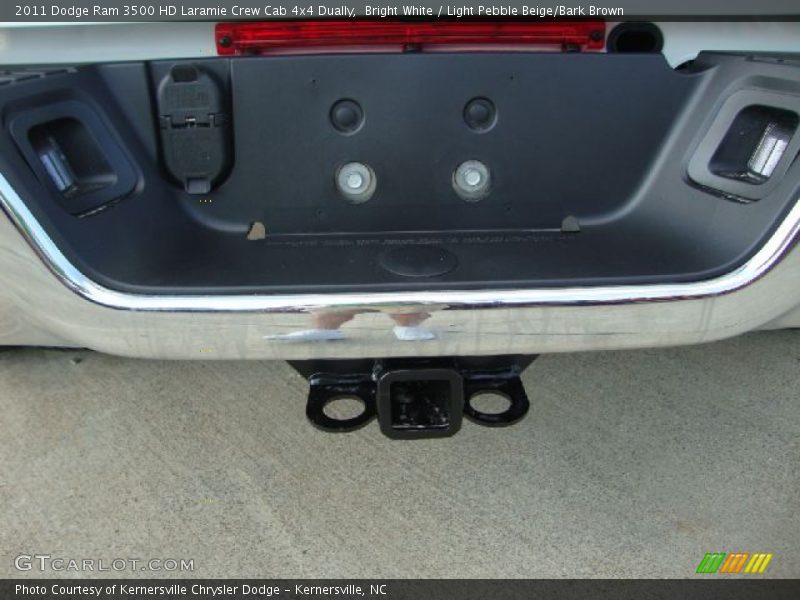 Bright White / Light Pebble Beige/Bark Brown 2011 Dodge Ram 3500 HD Laramie Crew Cab 4x4 Dually