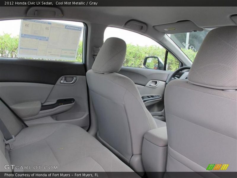 Cool Mist Metallic / Gray 2012 Honda Civic LX Sedan
