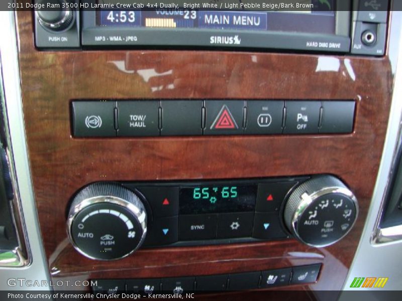 Bright White / Light Pebble Beige/Bark Brown 2011 Dodge Ram 3500 HD Laramie Crew Cab 4x4 Dually