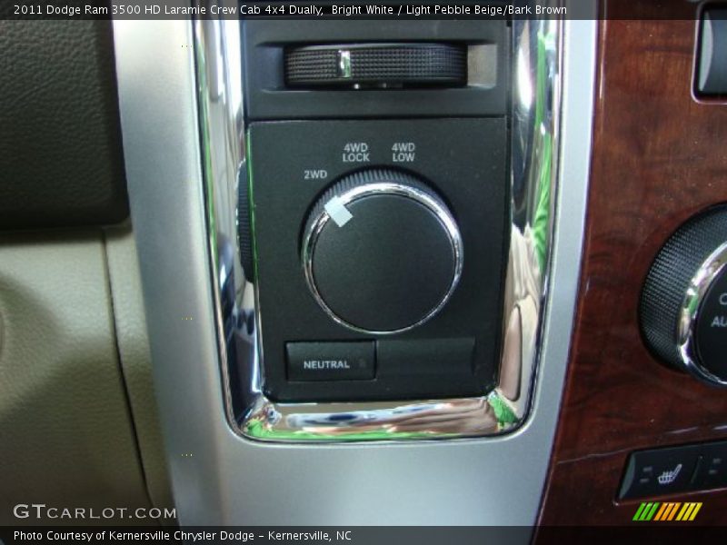 Bright White / Light Pebble Beige/Bark Brown 2011 Dodge Ram 3500 HD Laramie Crew Cab 4x4 Dually