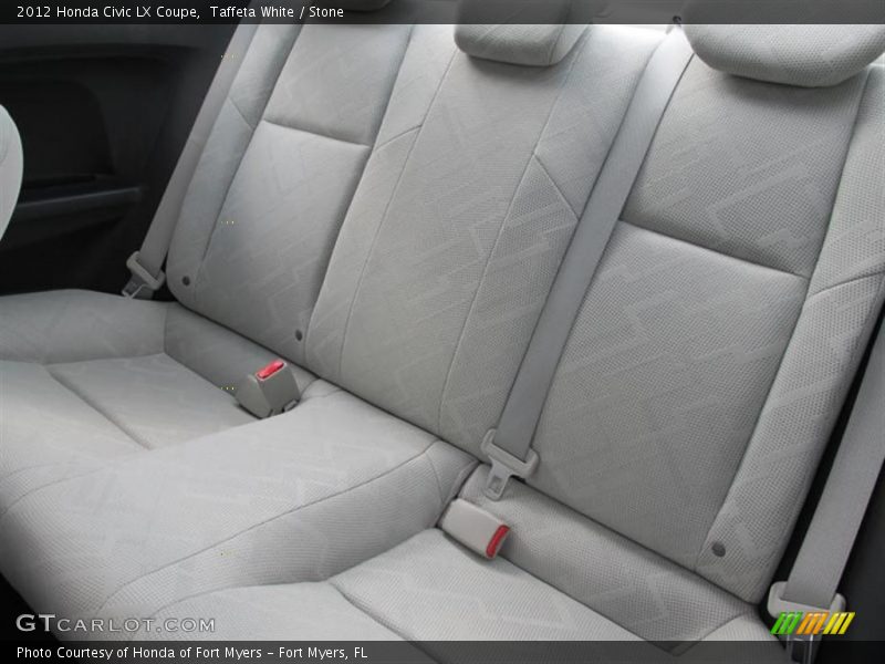 Taffeta White / Stone 2012 Honda Civic LX Coupe