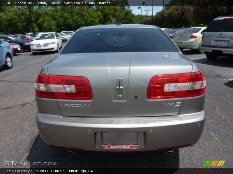 Vapor Silver Metallic / Dark Charcoal 2008 Lincoln MKZ Sedan