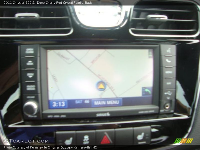 Deep Cherry Red Crystal Pearl / Black 2011 Chrysler 200 S