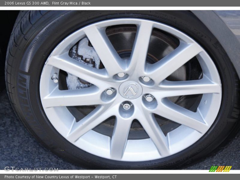 Flint Gray Mica / Black 2006 Lexus GS 300 AWD