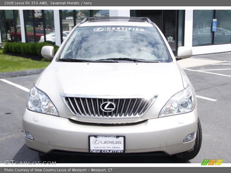 Savannah Metallic / Ivory 2008 Lexus RX 350 AWD