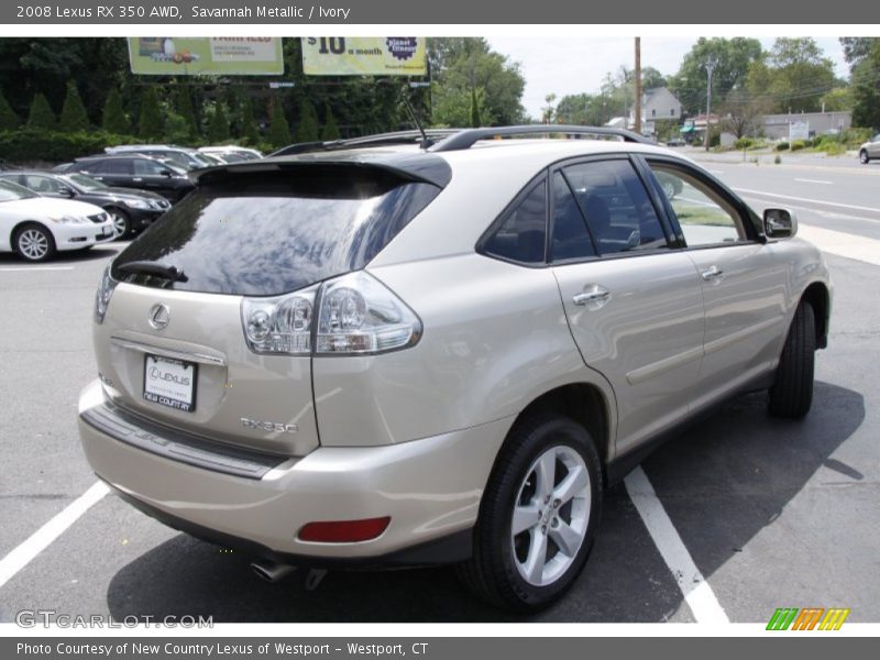 Savannah Metallic / Ivory 2008 Lexus RX 350 AWD