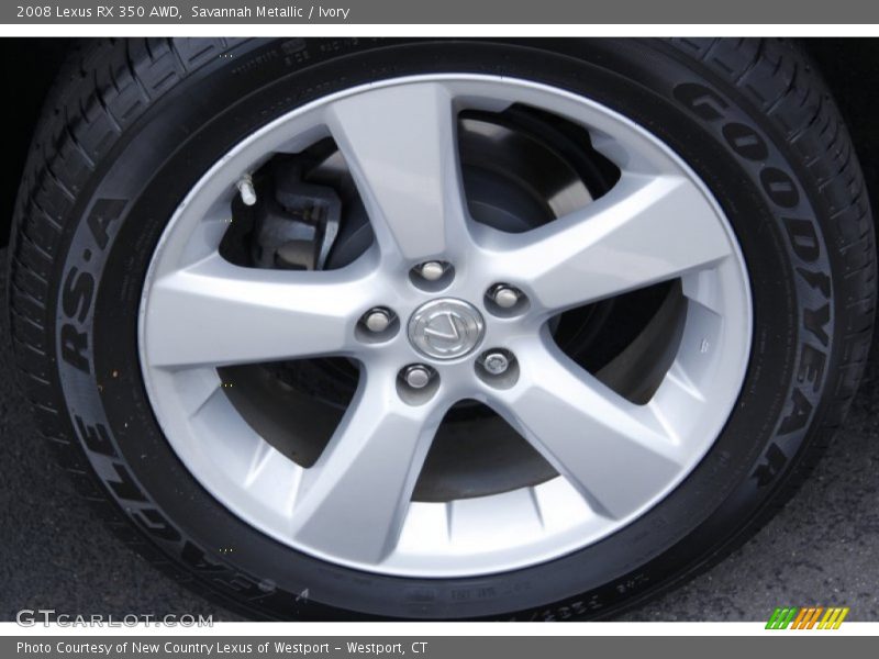 Savannah Metallic / Ivory 2008 Lexus RX 350 AWD