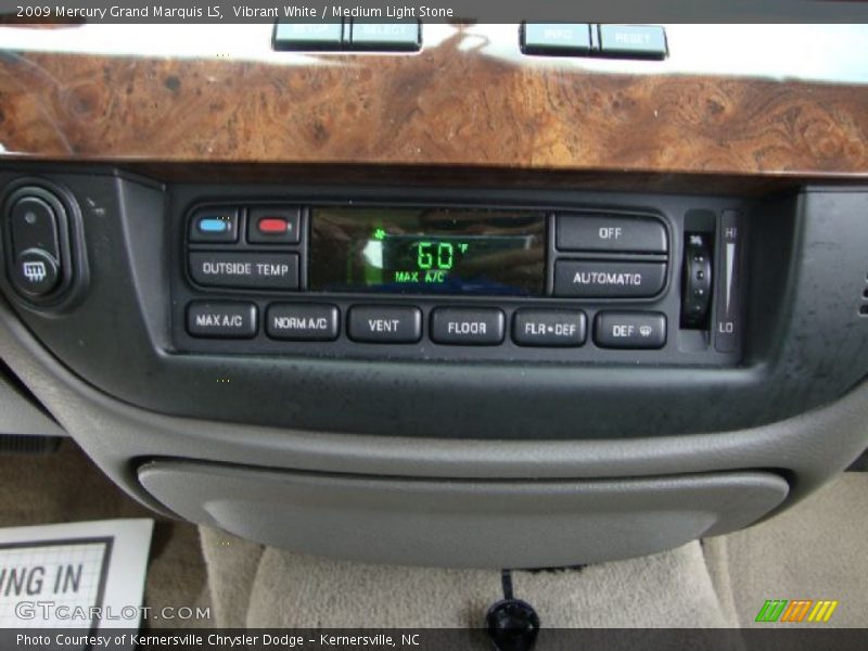 Vibrant White / Medium Light Stone 2009 Mercury Grand Marquis LS