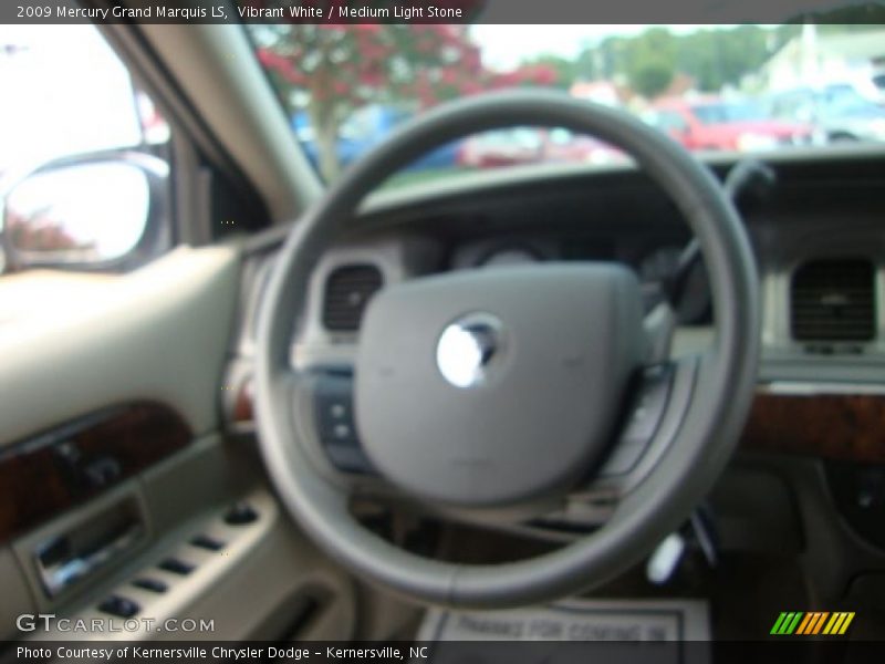 Vibrant White / Medium Light Stone 2009 Mercury Grand Marquis LS