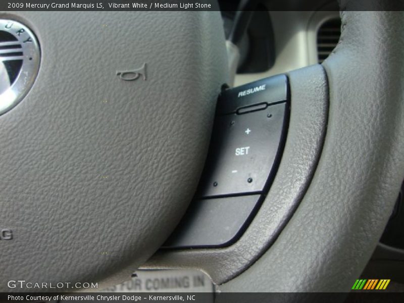 Vibrant White / Medium Light Stone 2009 Mercury Grand Marquis LS