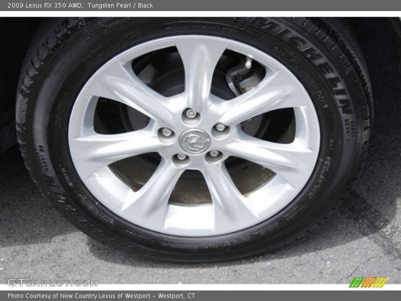 Tungsten Pearl / Black 2009 Lexus RX 350 AWD