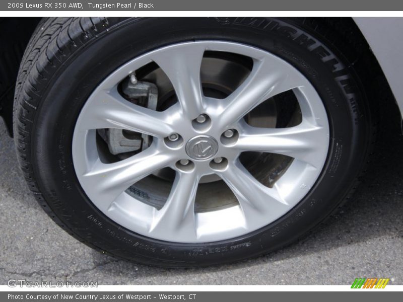 Tungsten Pearl / Black 2009 Lexus RX 350 AWD