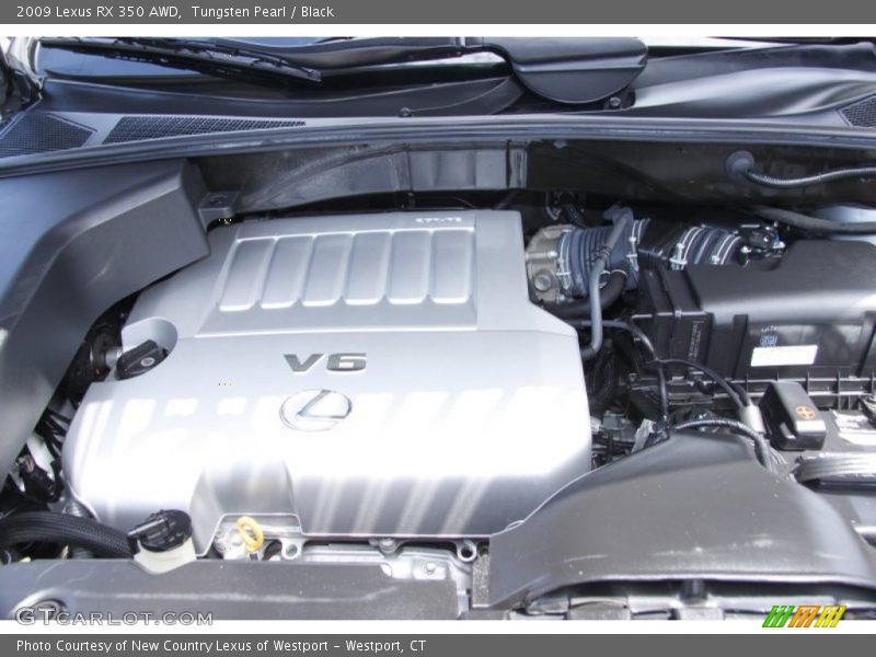 Tungsten Pearl / Black 2009 Lexus RX 350 AWD