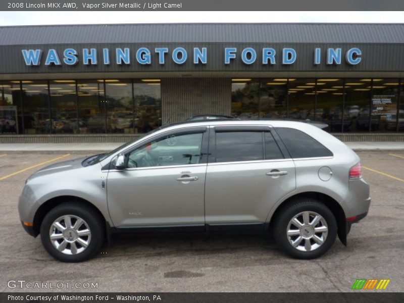 Vapor Silver Metallic / Light Camel 2008 Lincoln MKX AWD