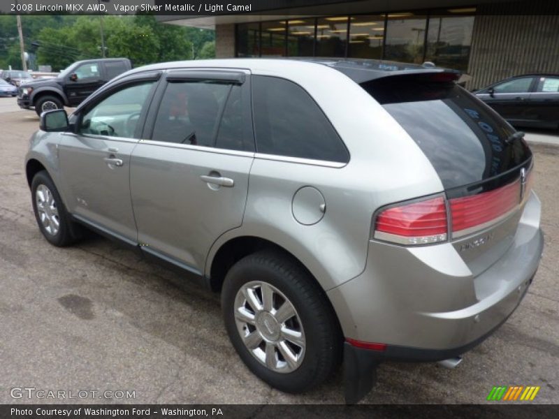Vapor Silver Metallic / Light Camel 2008 Lincoln MKX AWD