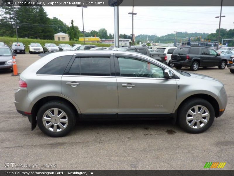 Vapor Silver Metallic / Light Camel 2008 Lincoln MKX AWD